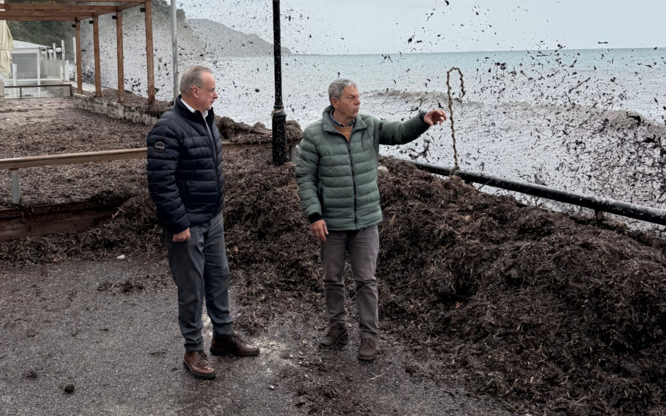 Φτιάχνεται από την αρχή παραλία στην Εύβοια που καταστράφηκε από την κακοκαιρία