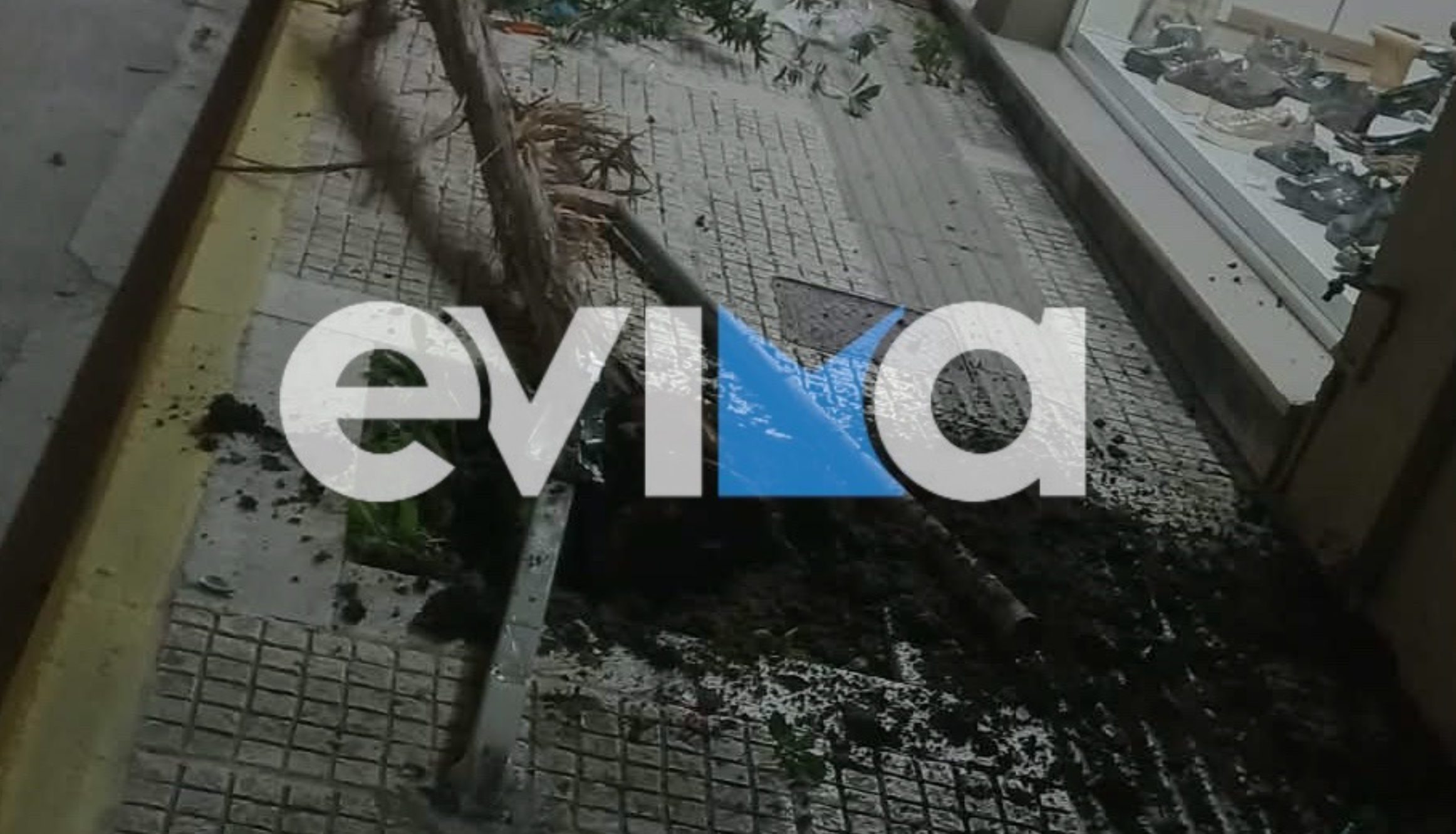 Αυτός είναι ο κεντρικός δρόμος που βανδάλισαν στην Εύβοια