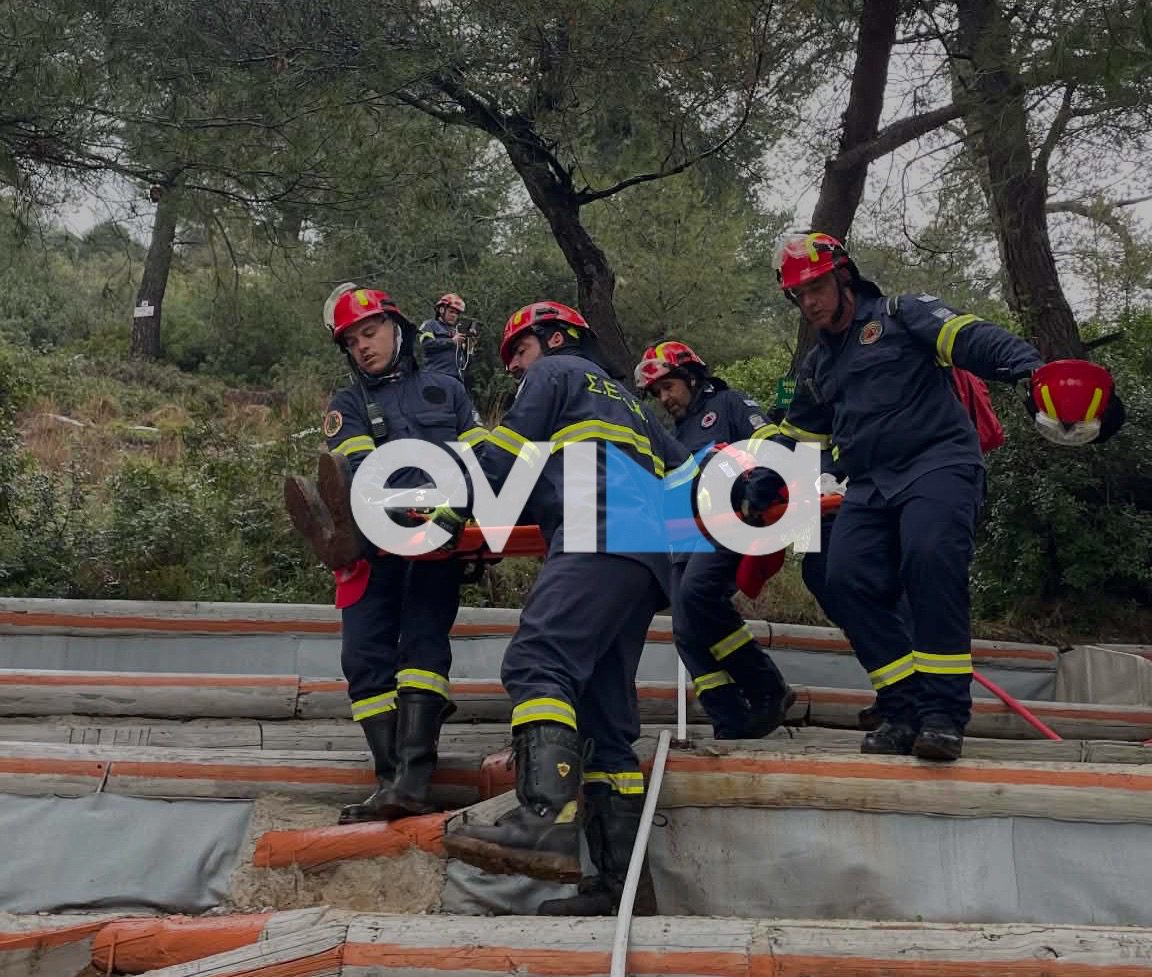 Εύβοια: Φωτιά με τραυματία σε δασική έκταση – Η συγκλονιστική άσκηση εθελοντών του ΣΕΑΚ (vid)