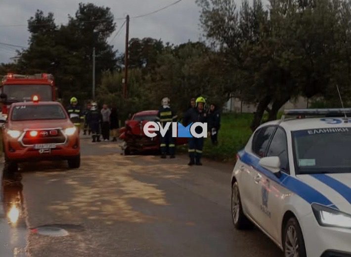 Σοβαρό τροχαίο στην Εύβοια: ΙΧ έπεσε πάνω σε μάντρα – Ένας τραυματίας
