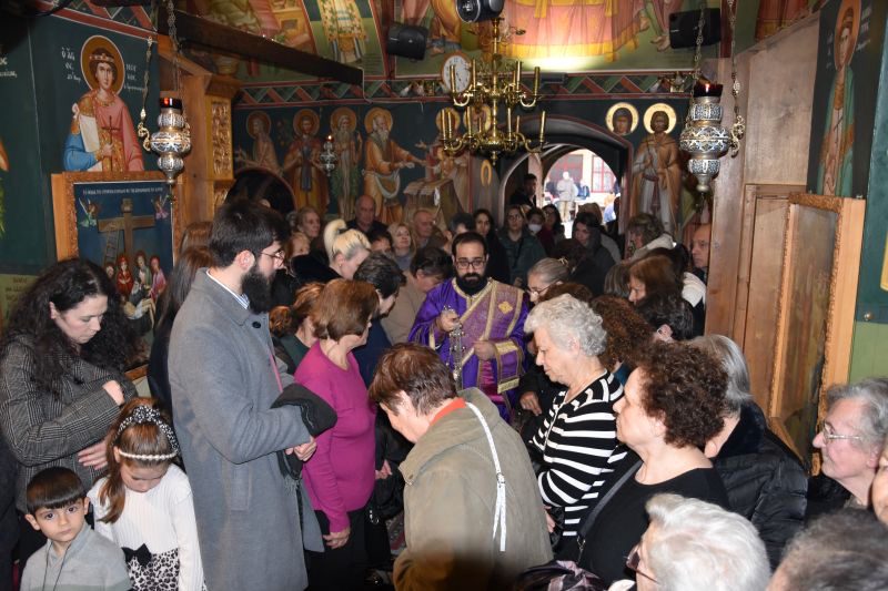 Στιγμές συγκίνησης στη Μονή του Οσίου Δαυΐδ στην Εύβοια