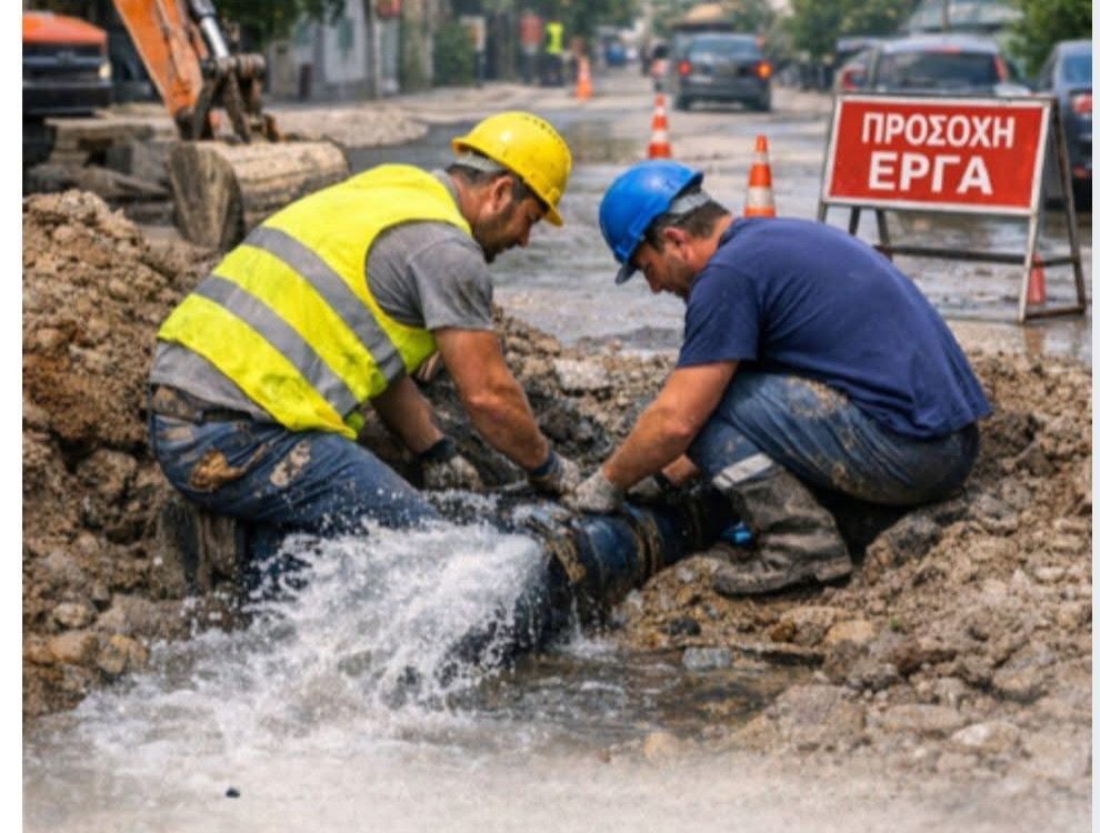 Έκτακτη διακοπή νερού σε περιοχή του Δήμου Ερέτριας