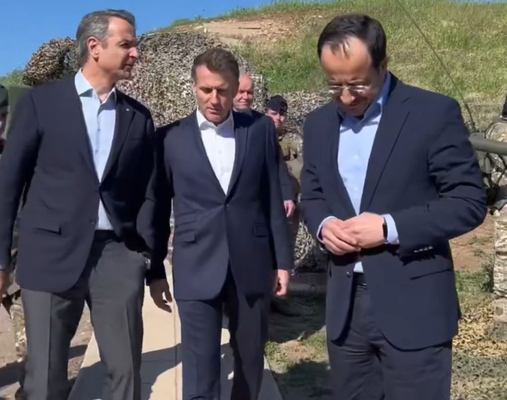 Η ανάρτηση του Μακρόν στα ελληνικά μετά τη συνάντηση με Μητσοτάκη-Χριστοδουλίδη