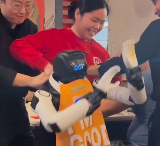 Ρομπότ… μεράκλωσε σε εστιατόριο – Δεν μπορούσαν να το κουμαντάρουν (βίντεο)