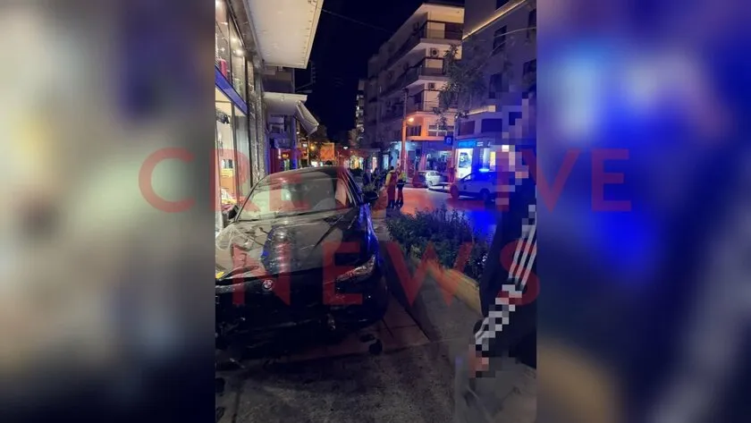 Ηράκλειο: Αυτοκίνητο παρέσυρε 27χρονη και «καρφώθηκε» σε βιτρίνα καταστήματος