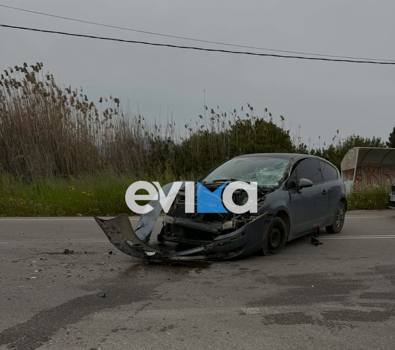 Νεότερα για το τροχαίο στην Εύβοια: Σφοδρή σύγκρουση δύο ΙΧ – Ενας τραυματίας