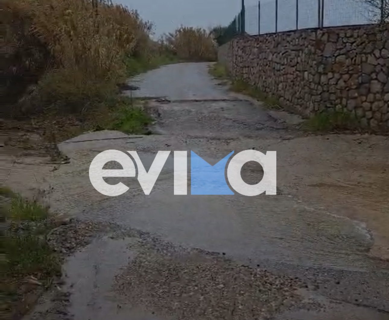 Κακοκαιρία «Erminio»: Δρόμοι ποτάμια στην Εύβοια (vid)