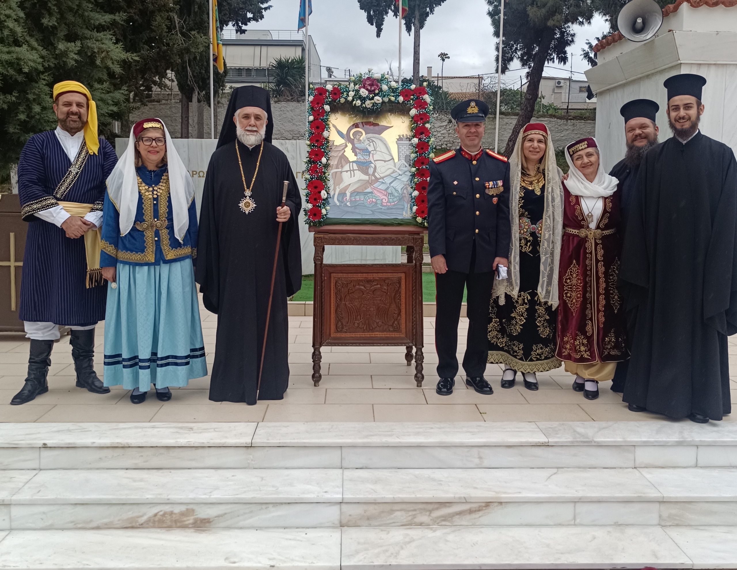 Στη Σχολή Πεζικού οι Καππαδόκες για τον Άγιο Γεώργιο