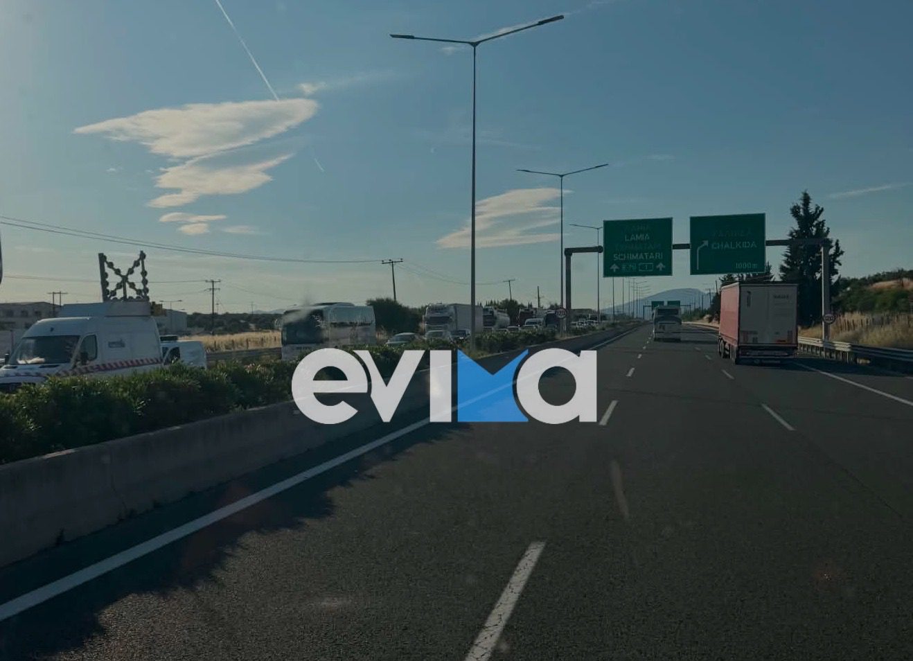 Μποτιλιάρισμα αυτή την ώρα στην Εθνική οδό Αθηνών Λαμίας