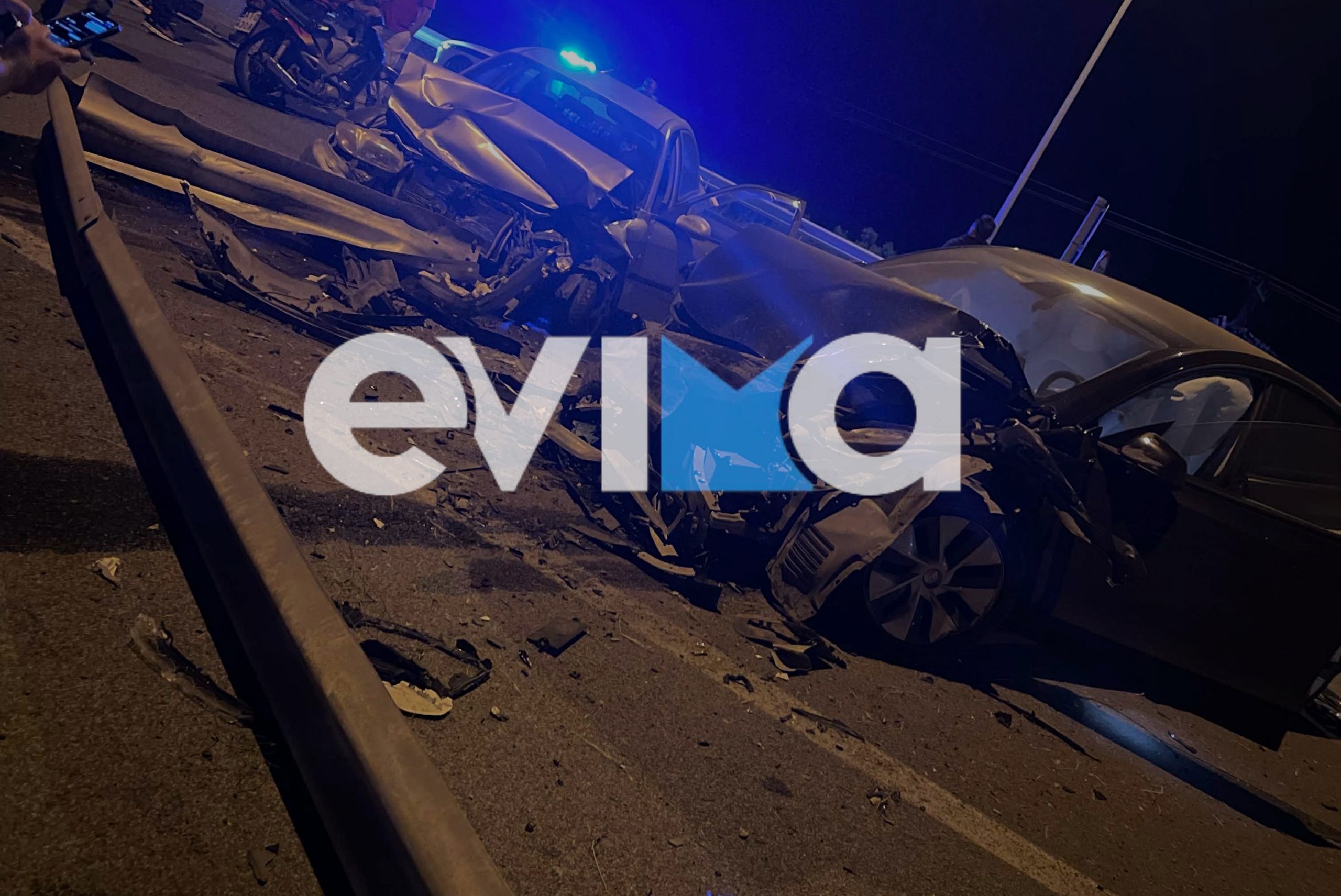 Σοβαρό τροχαίο στην Ε. Ο. Χαλκίδας – Σχηματαρίου – Σφοδρή σύγκρουση οχημάτων