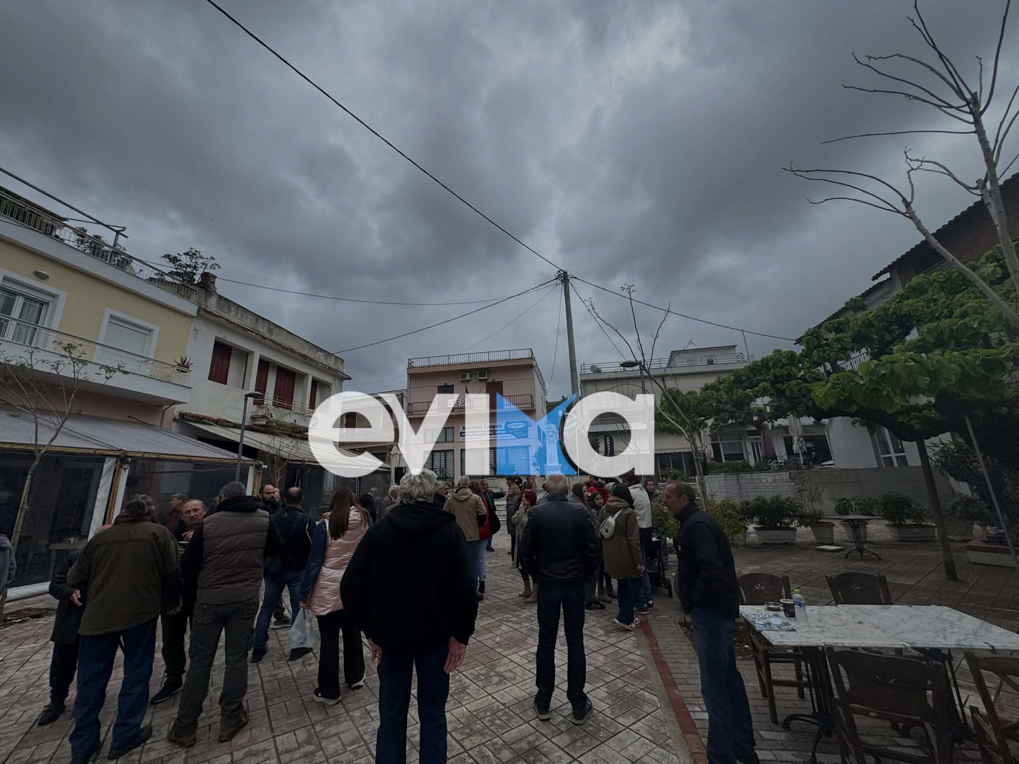 Εύβοια – Μαντούδι: Με κακοκαιρία έγινε η συγκέντρωση για την Εργατική Πρωτομαγιά