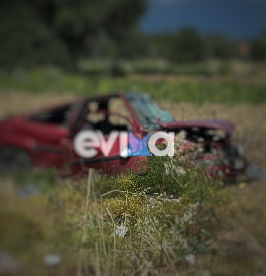 Σοβαρό τροχαίο στην Εύβοια: Αυτοκίνητο κατέληξε σε χωράφι