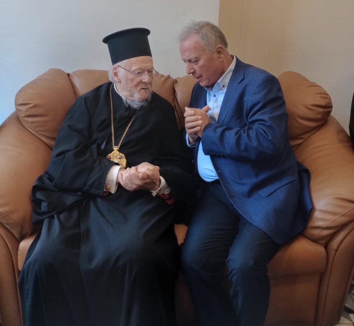 Θερμό τετ α τετ του Ευβοιώτη Αντιπεριφερειάρχη Παιδείας με τον Οικουμενικό Πατριάρχη
