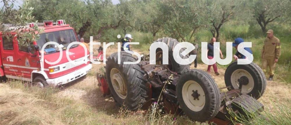 Ηλεία: Νεκρός 50χρονος που καταπλακώθηκε από το τρακτέρ του