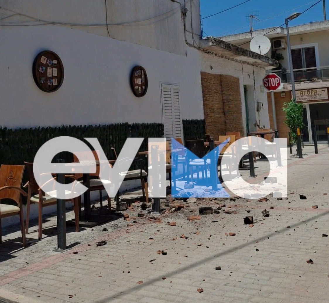 Σεισμός στην Εύβοια: Ζημιές σε σπίτια, μαγαζιά και σε εκκλησία