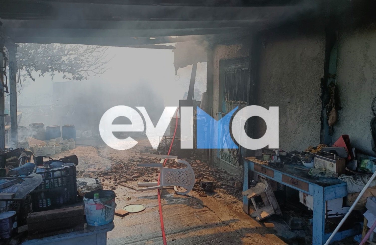 Φωτιά σε δωμάτιο αγροικίας στη Σκύρο