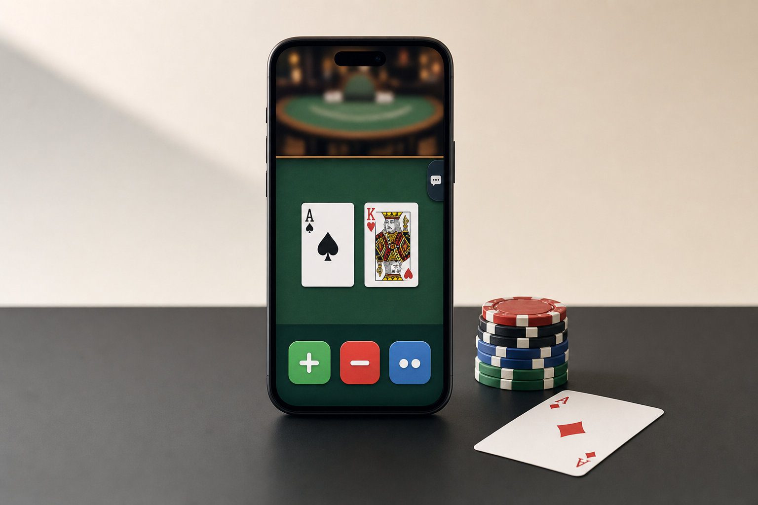 Live blackjack σε portrait οθόνη στο spinboss casino: διάταξη για κουμπιά, φύλλα, chat και dealer