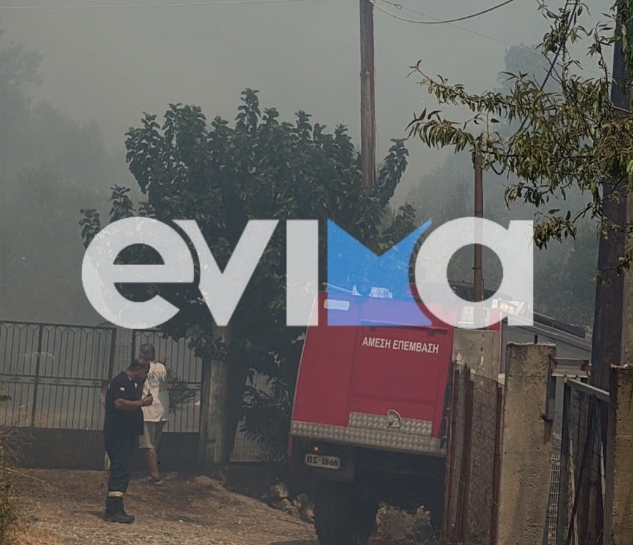 Μεγάλη φωτιά στην Εύβοια: Μάχη με τι φλόγες κοντά σε σπίτια – Σηκώθηκαν εναέρια – Νέες εικόνες