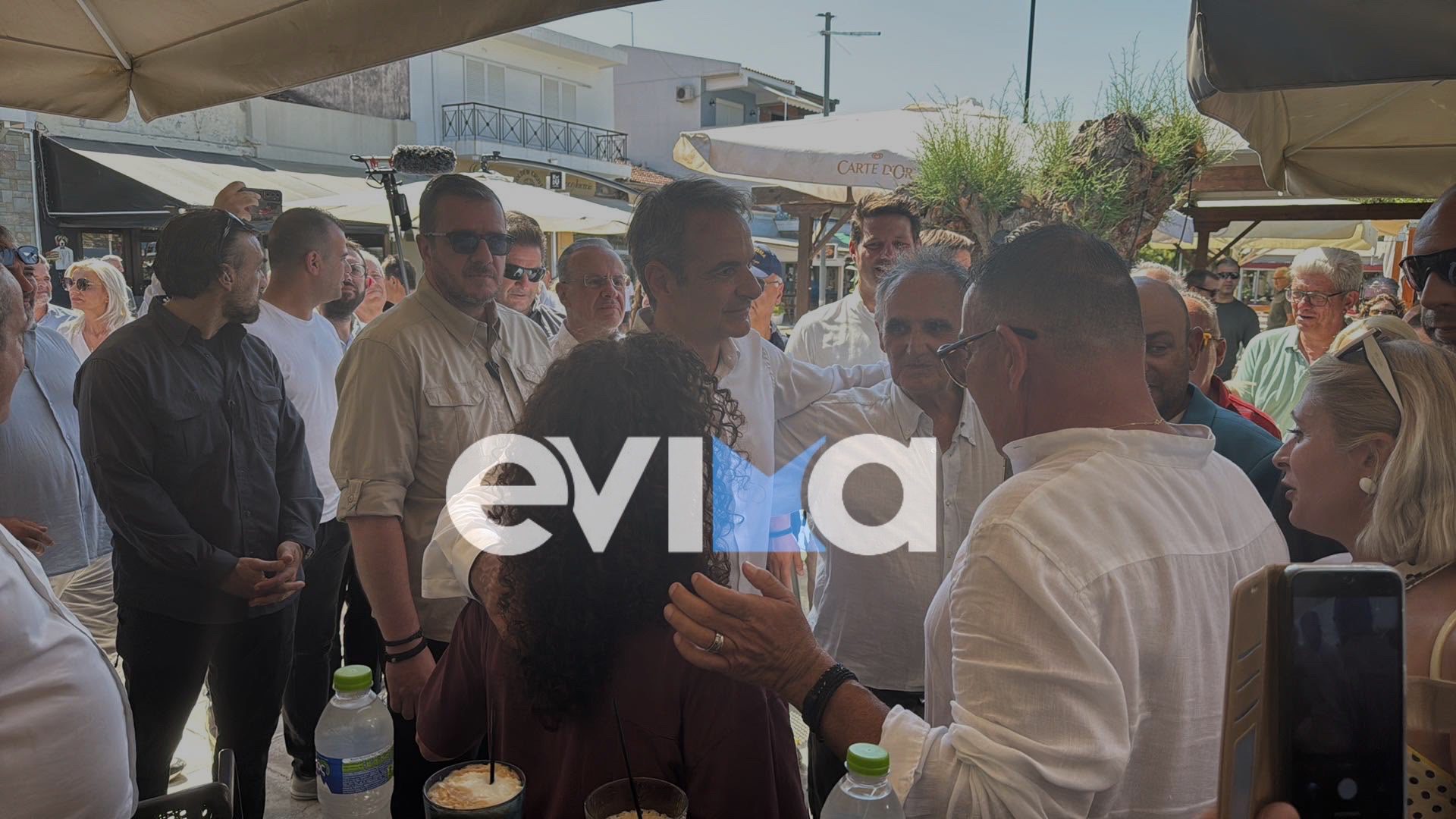 Στους Ωρεούς της Εύβοιας τώρα ο πρωθυπουργός Κυριάκος Μητσοτάκης