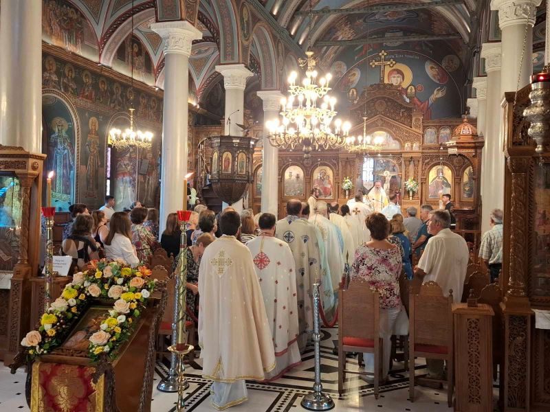 Ετσι γιόρτασαν τον Άγιο Αιμιλιανό στη Μητρόπολη Χαλκίδος