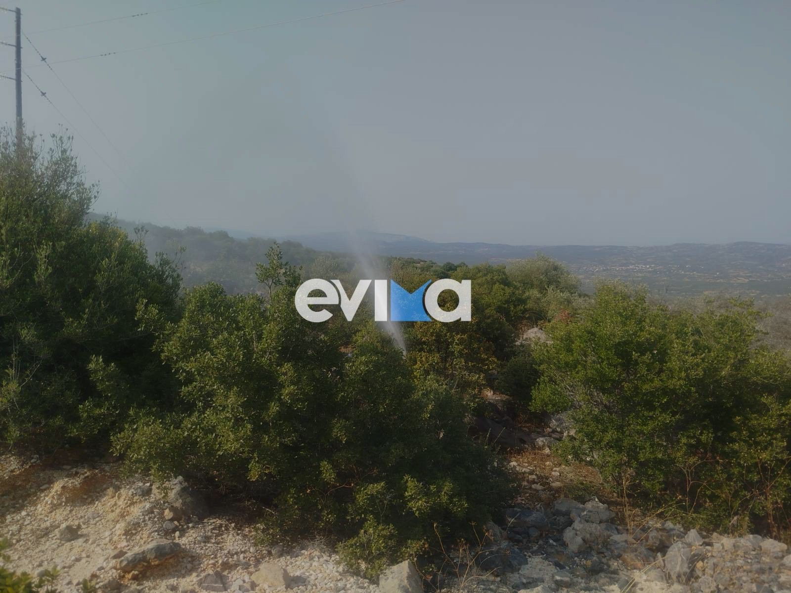 Εύβοια: Έσπασε αγωγός νερού στη θέση ΟΣΜΑΝ