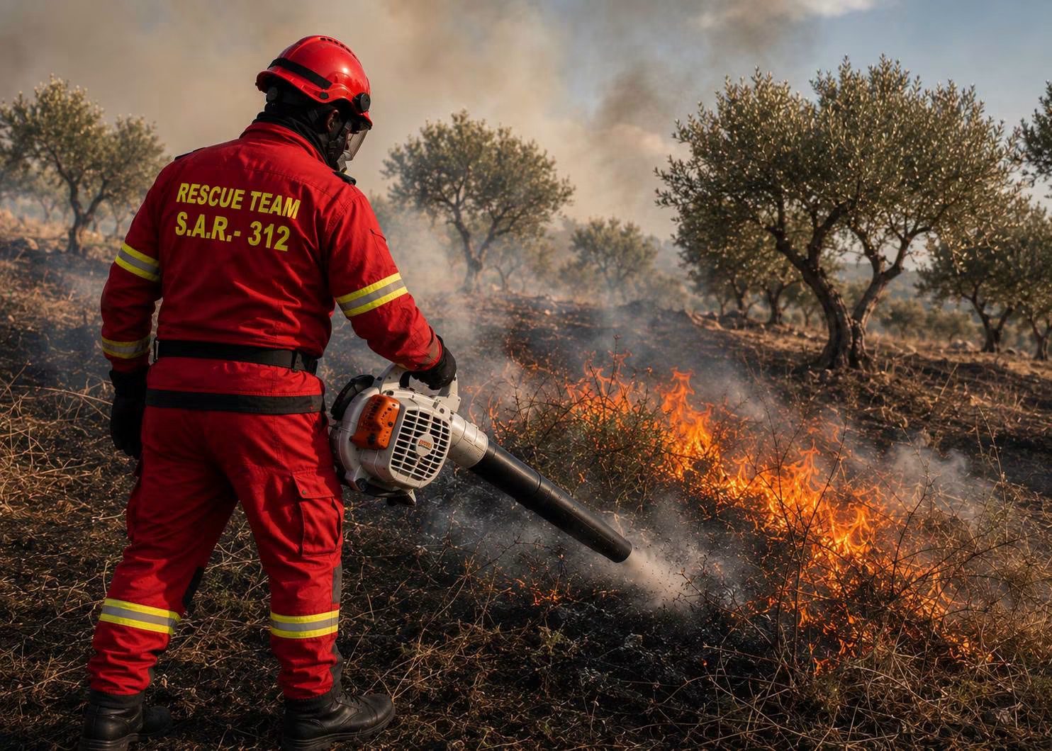 Αντιδήμαρχος στην Εύβοια δίπλα στους εθελοντές