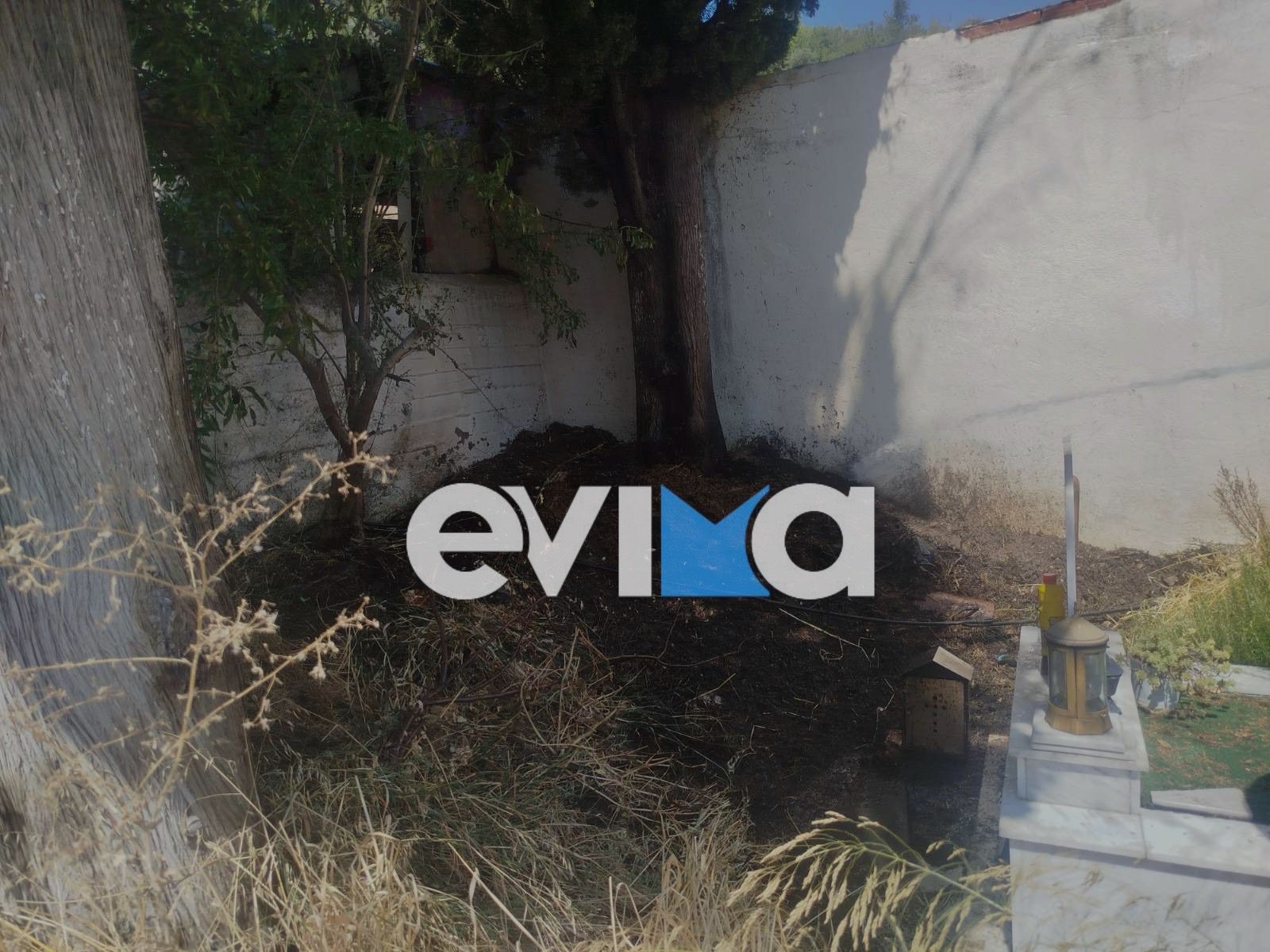 Φωτιά σε νεκροταφείο της Εύβοιας