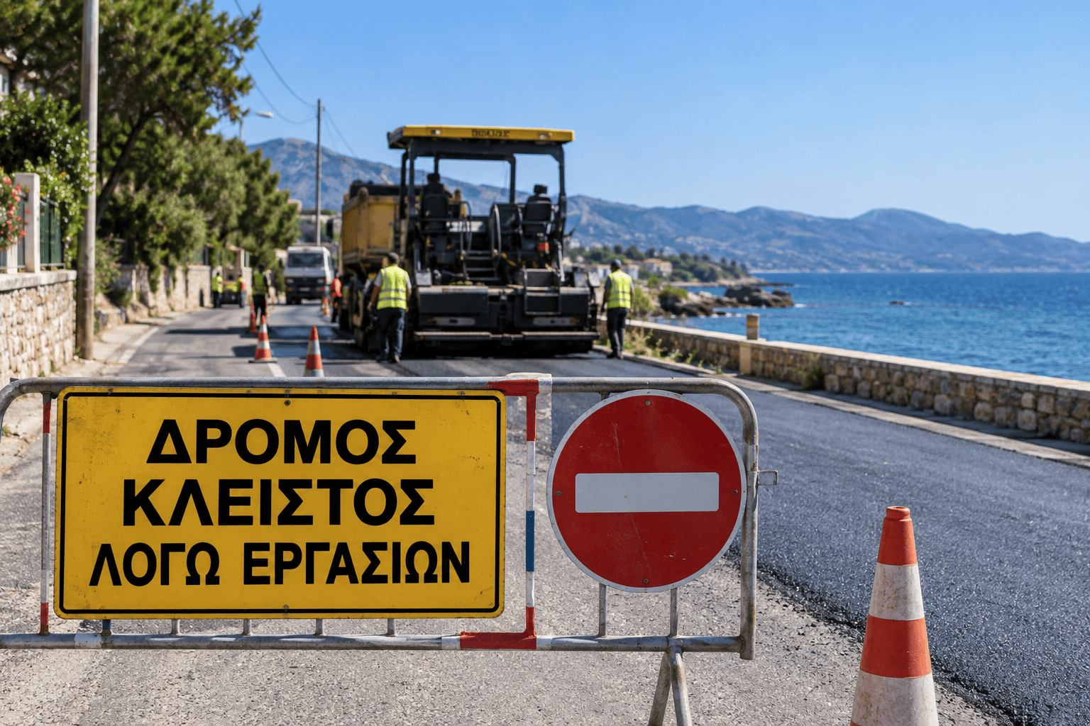 Εύβοια – Προσοχή! Κλείνει σήμερα παραλιακός δρόμος – Δείτε για πόσο