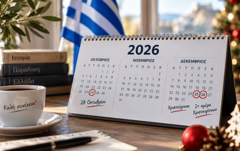 Αργίες 2026: Ποιες απομένουν μέχρι το τέλος της χρονιάς – Πότε πέφτουν