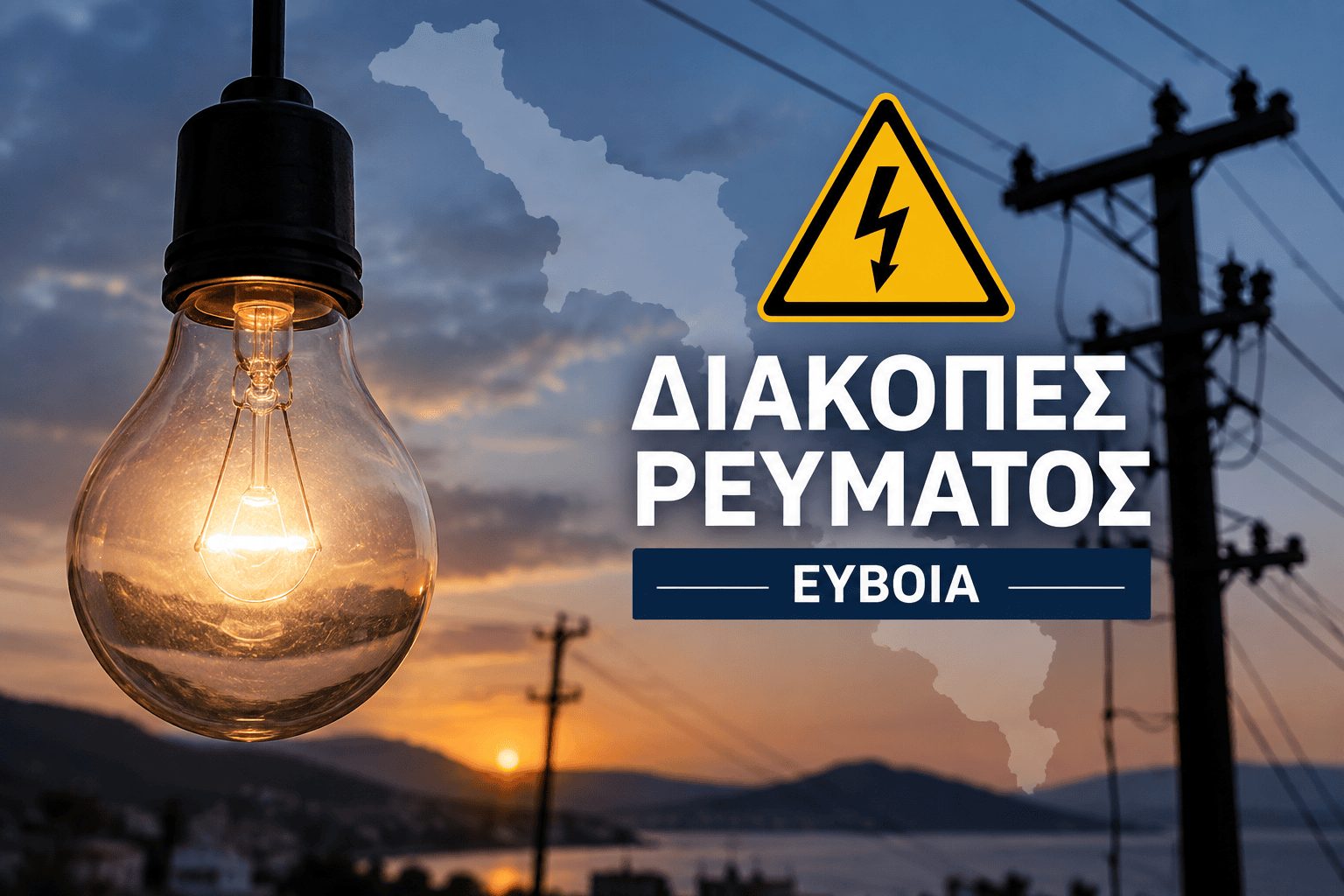 Αυτές οι περιοχές θα μείνουν χωρίς ρεύμα σήμερα 21/9 στην Εύβοια