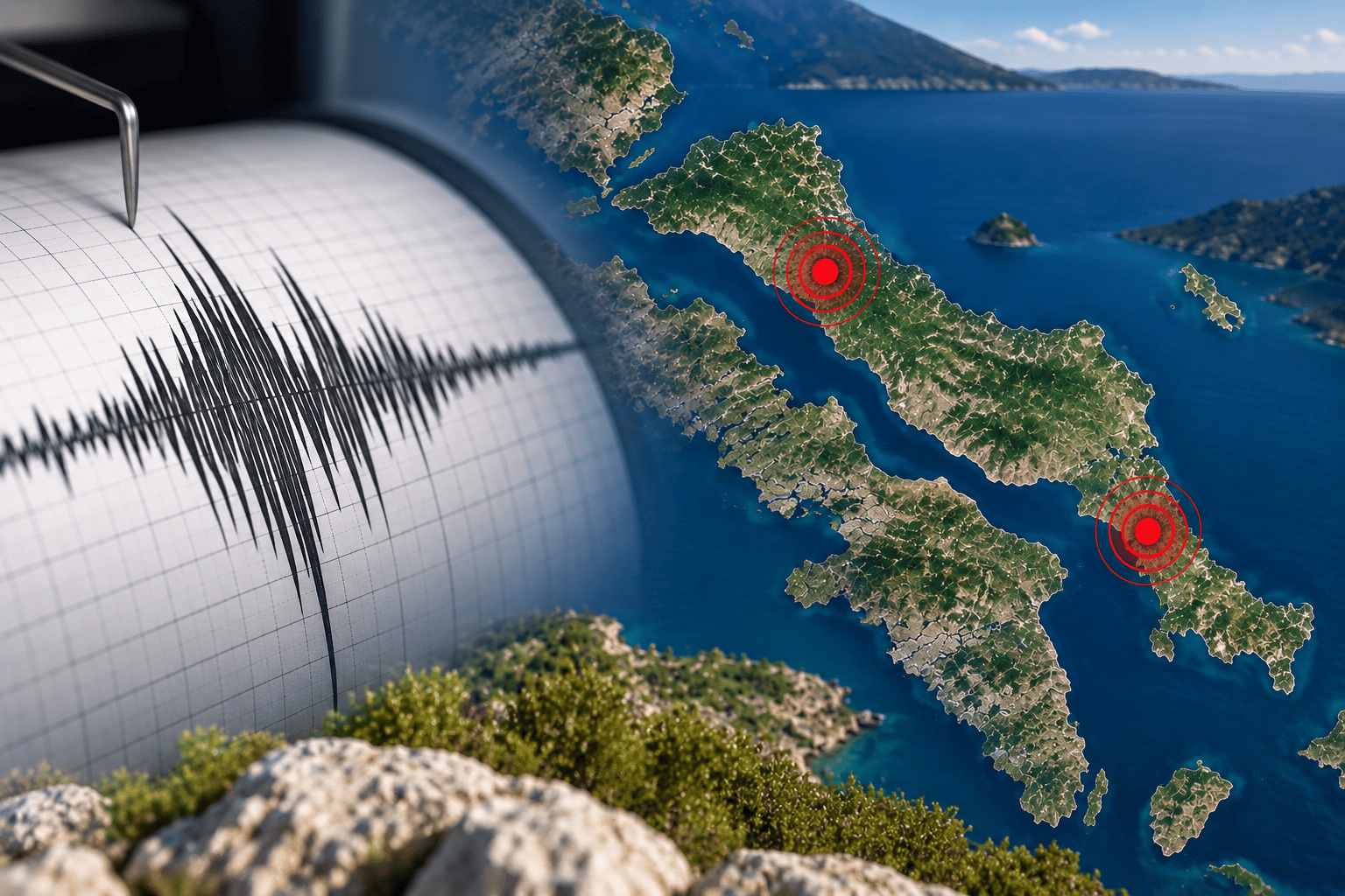 Μπαράζ μικροσεισμών στην Εύβοια: Που καταγράφονται, τι λέει στο evima ο Ευθύμιος Λέκκας
