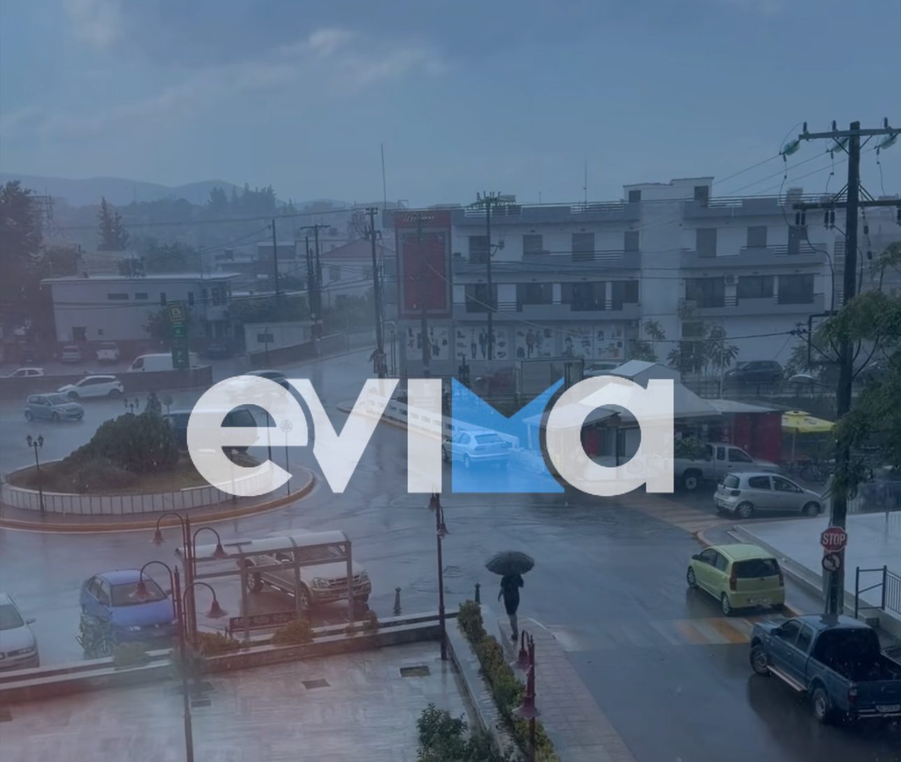 Ραγδαία αλλαγή του καιρού στην Εύβοια – Δείτε που βρέχει τώρα (vid)