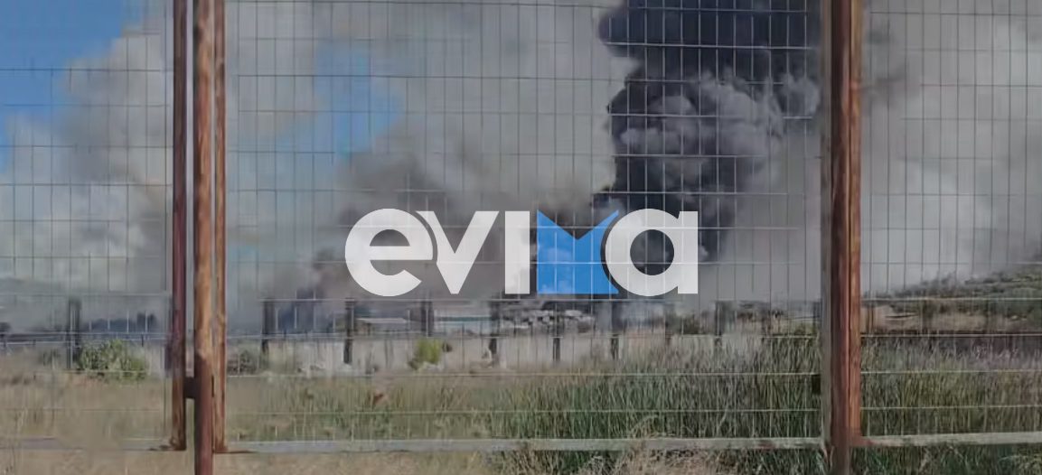 Φωτιά σε εργοστάσιο μετά την πτώση αεροσκάφους στην Τανάγρα