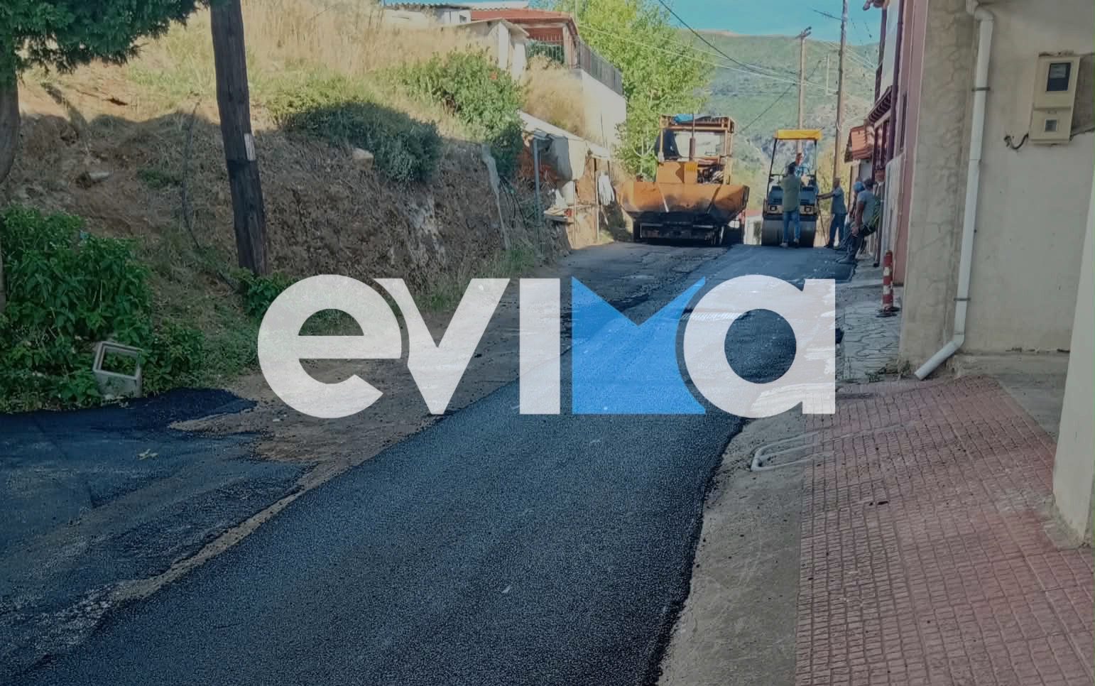 Λίμνη Ευβοίας: Μια ακόμη γειτονιά παίρνει ανάσα και νέα πνοή με έργα ασφαλτόστρωσης