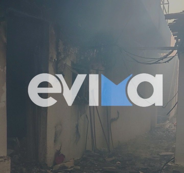 Φωτιά σε Μοναστήρι της Εύβοιας – Οι πρώτες εικόνες