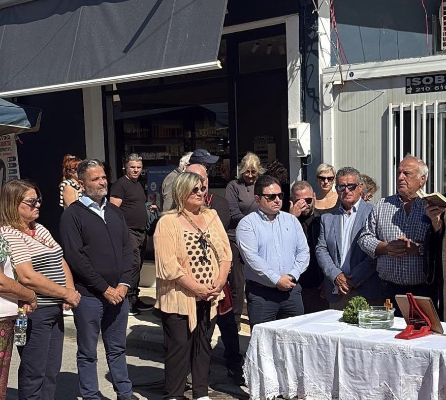 Στα εγκαίνια του μεγάλου παζαριού στο Αυλωνάρι ο Δημήτρης Διαμαντόπουλος