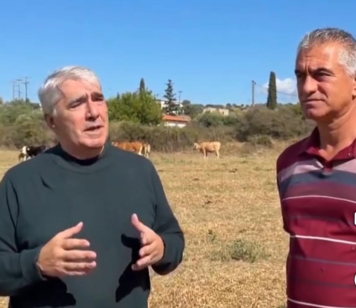 Σίμος Κεδίκογλου: Στο πλευρό κτηνοτρόφων και αγροτών της Εύβοιας – Επίσκεψη σε φάρμα (βίντεο)